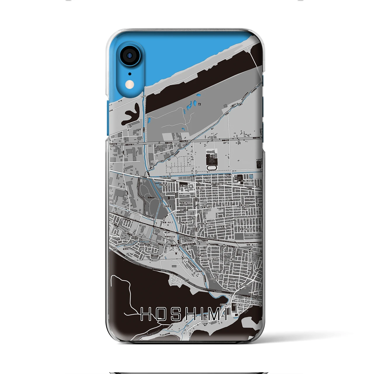 【ほしみ(北海道)】地図柄iPhoneケース(クリアタイプ)