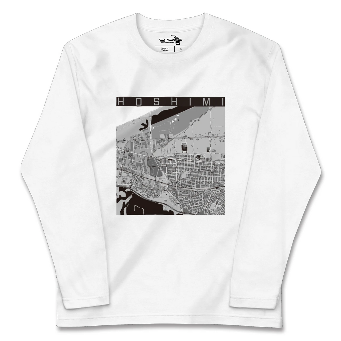 【ほしみ(北海道)】地図柄ロングスリーブTシャツ
