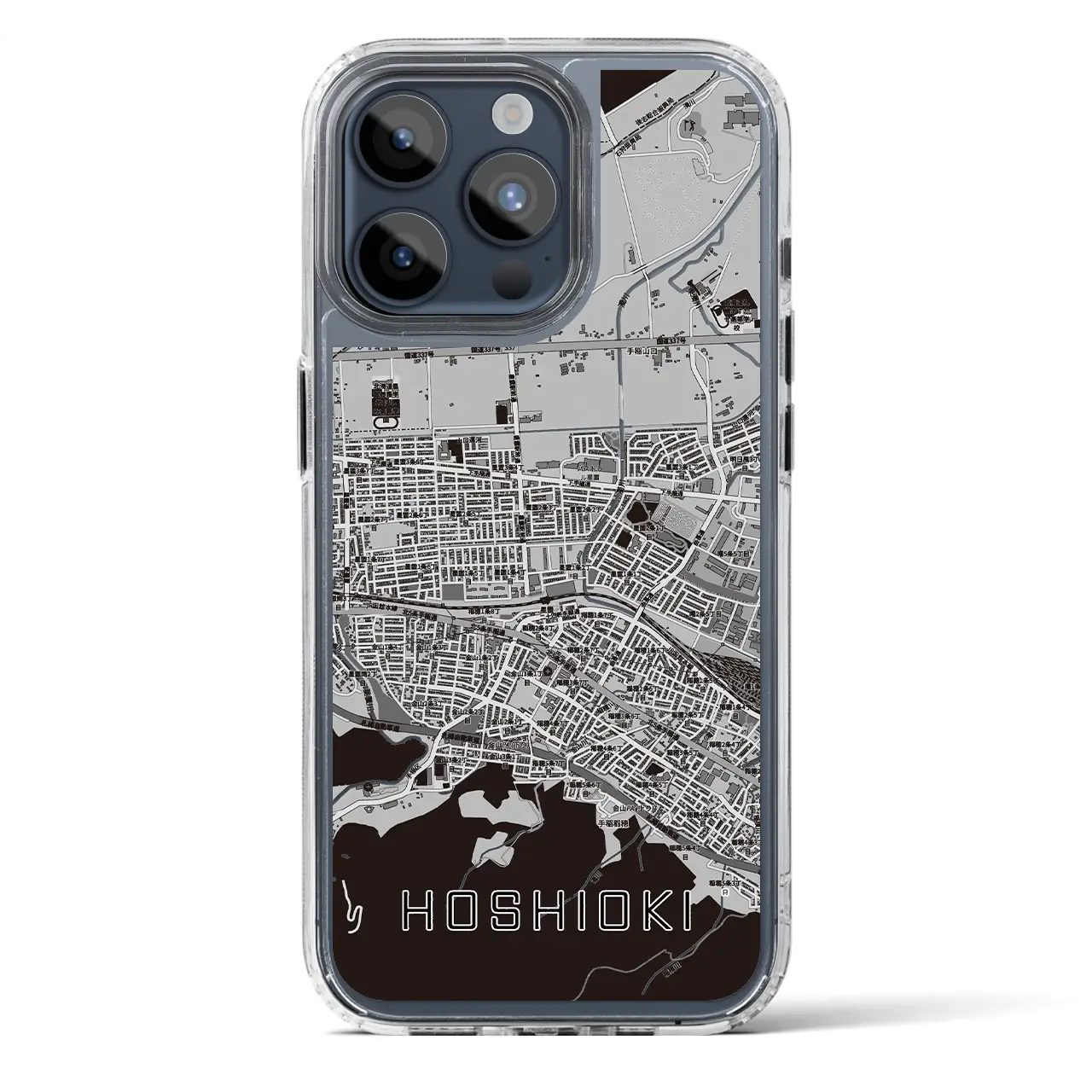 【星置(北海道)】地図柄iPhoneケース(MagSafeタイプ)