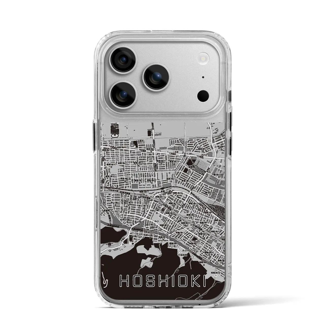 【星置(北海道)】地図柄iPhoneケース(MagSafeタイプ)