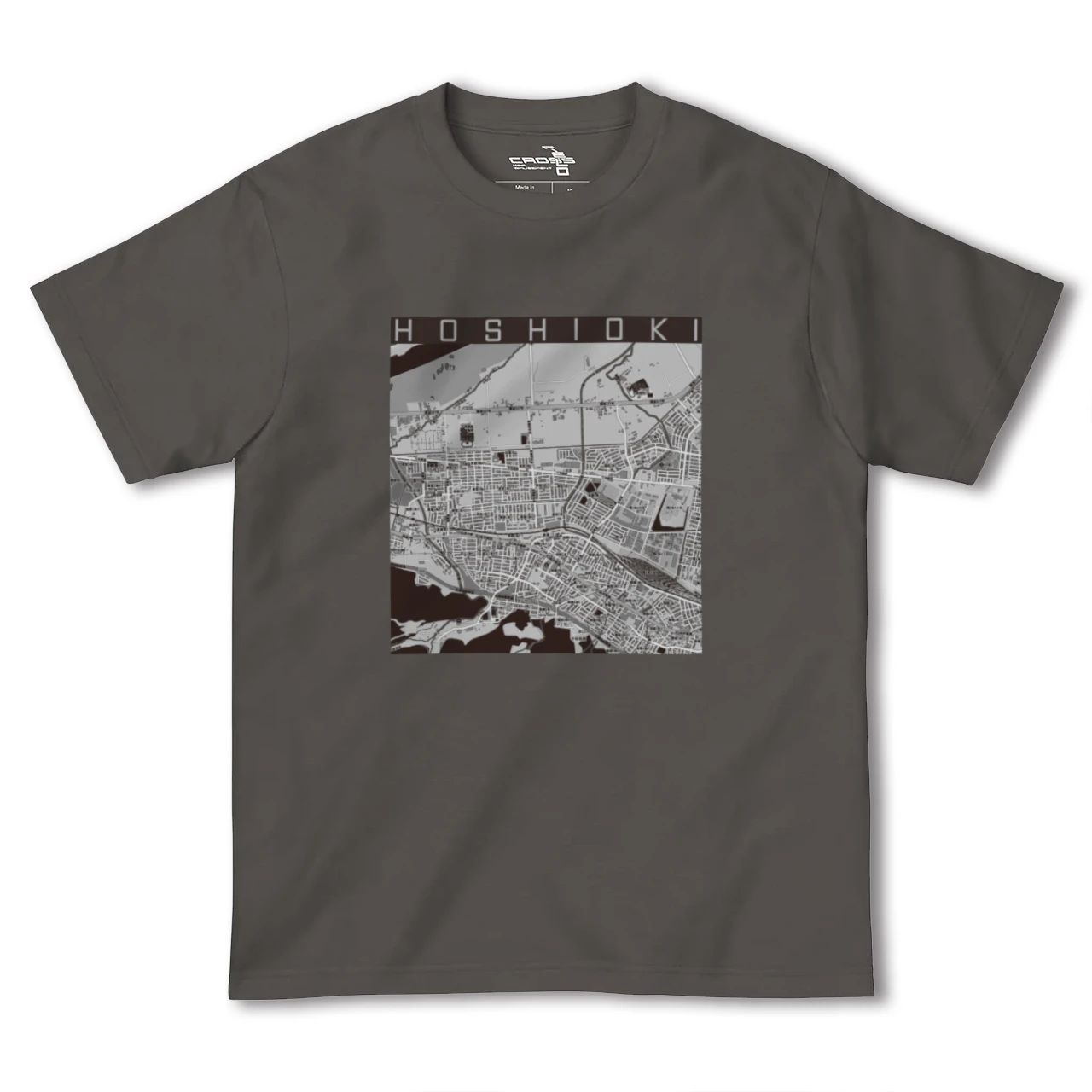 【星置(北海道)】地図柄ヘビーウェイトTシャツ