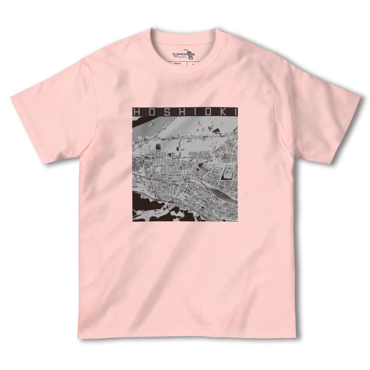 【星置(北海道)】地図柄ヘビーウェイトTシャツ