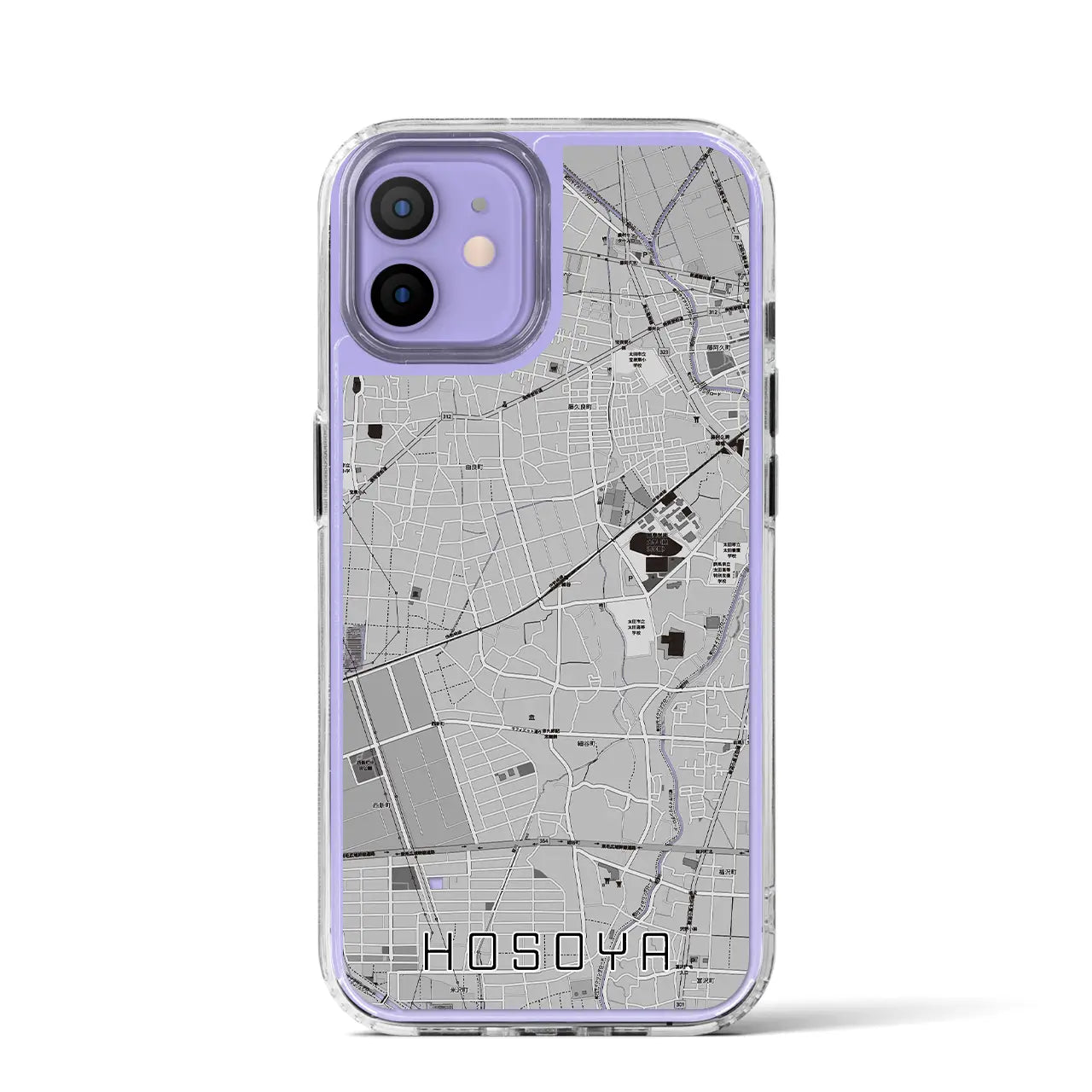 【細谷(群馬県)】地図柄iPhoneケース(MagSafeタイプ)