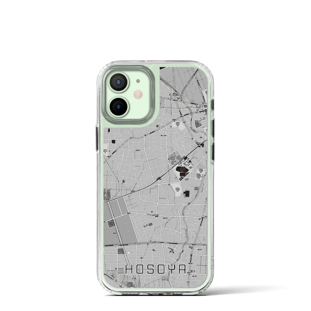 【細谷(群馬県)】地図柄iPhoneケース(MagSafeタイプ)