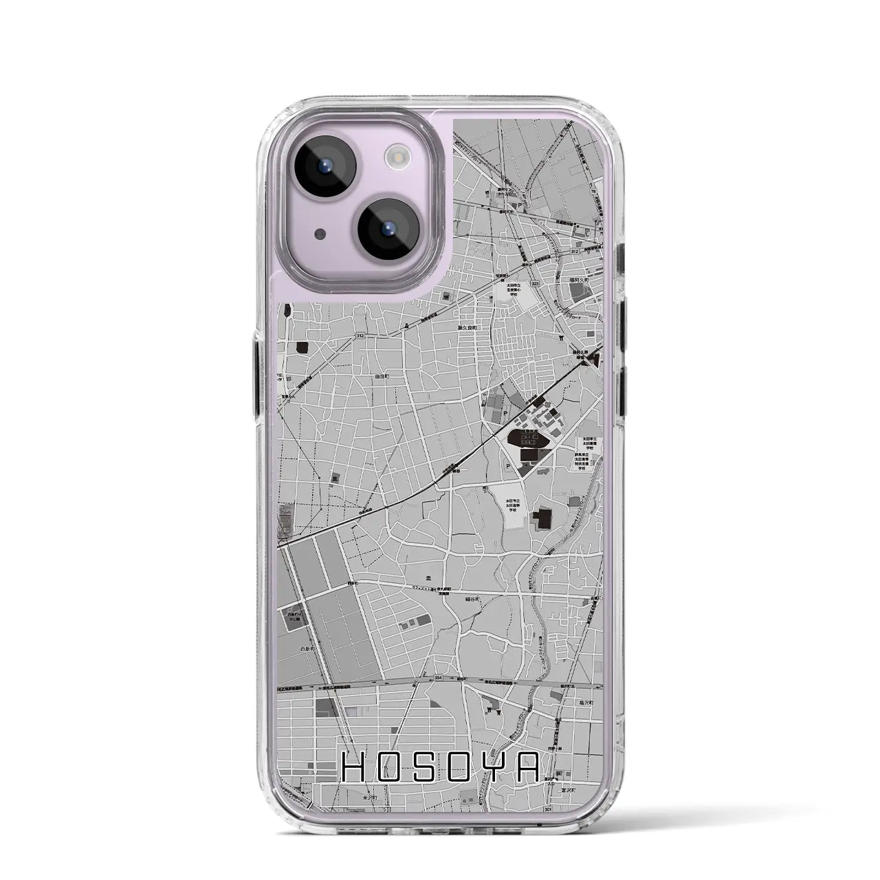 【細谷(群馬県)】地図柄iPhoneケース(MagSafeタイプ)