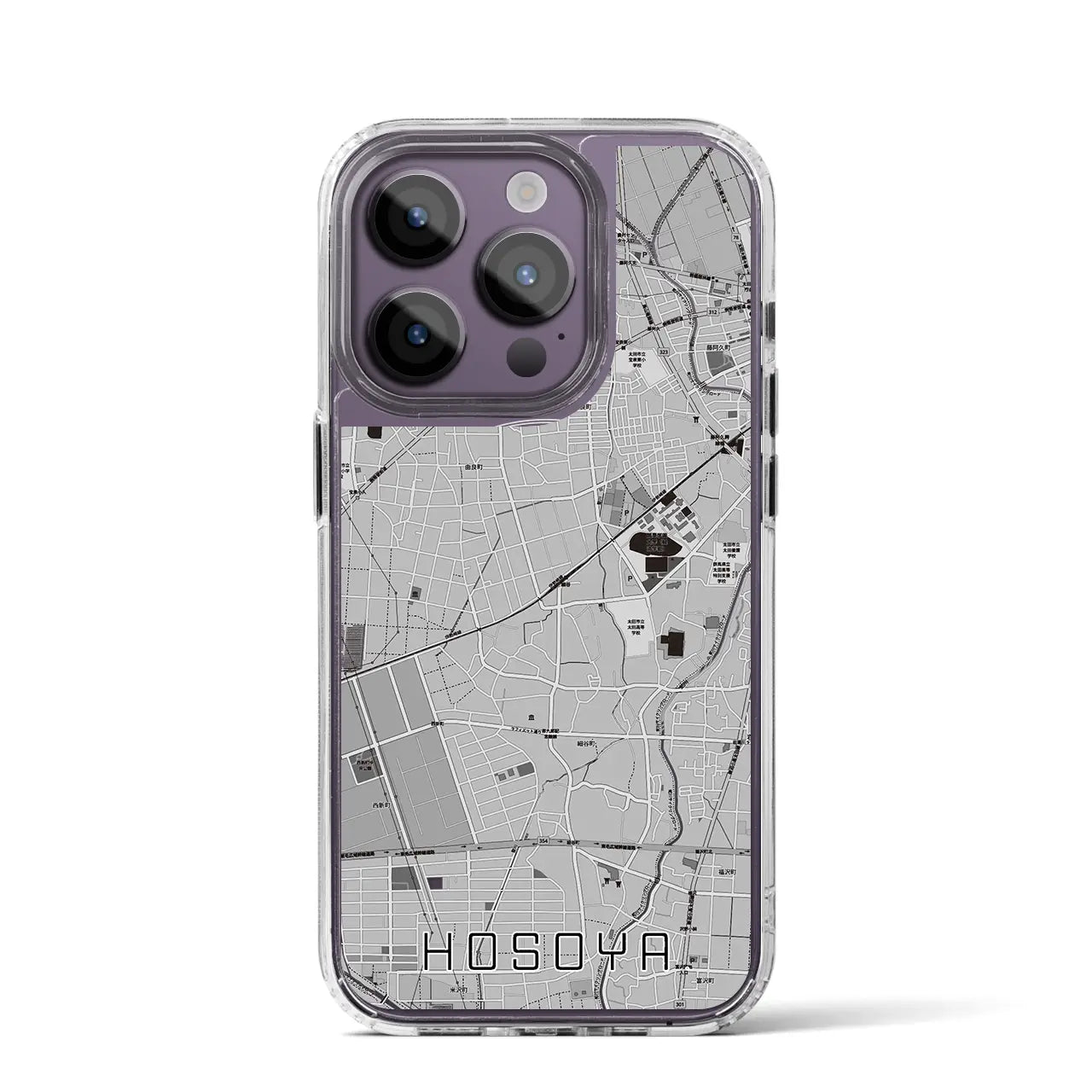 【細谷(群馬県)】地図柄iPhoneケース(MagSafeタイプ)