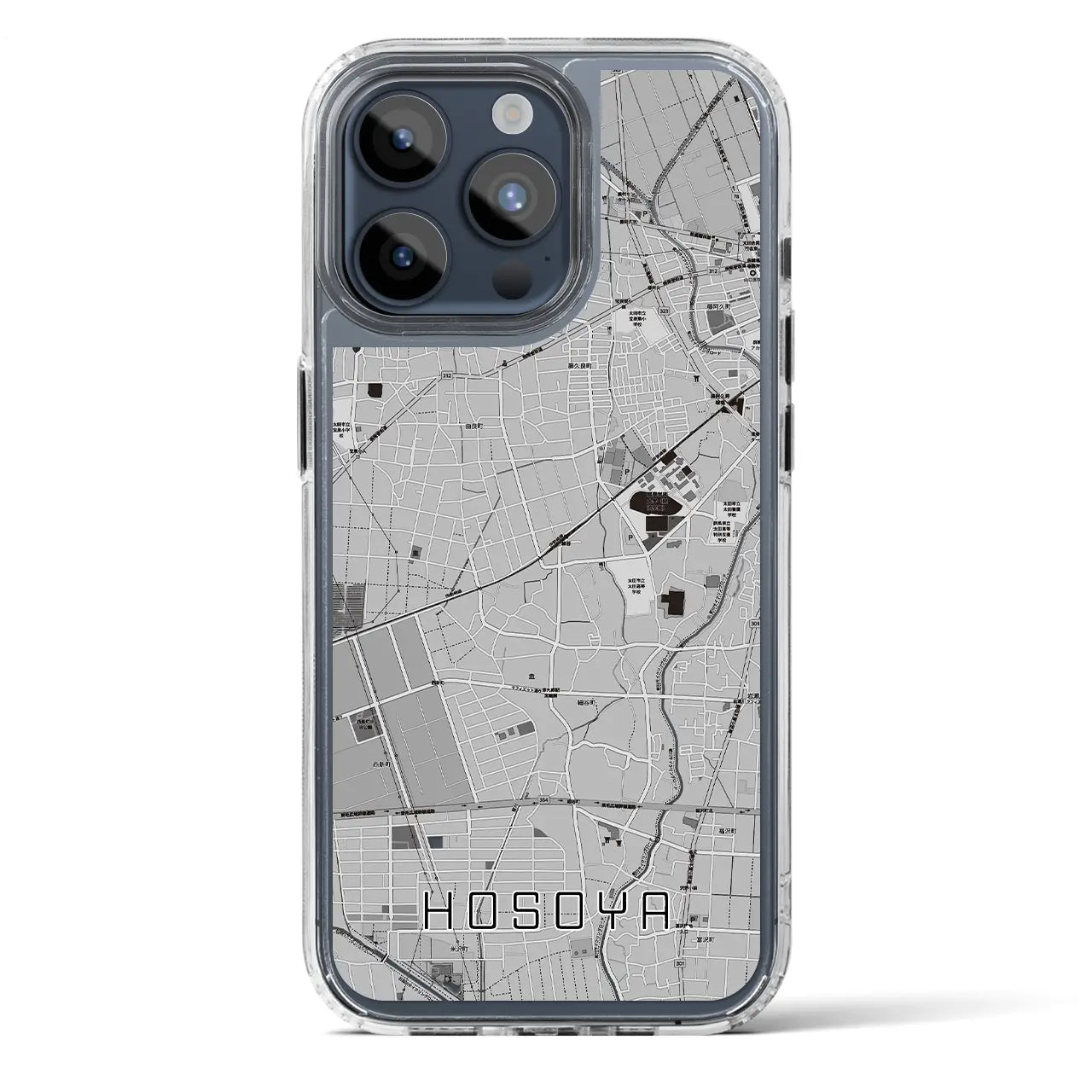 【細谷(群馬県)】地図柄iPhoneケース(MagSafeタイプ)