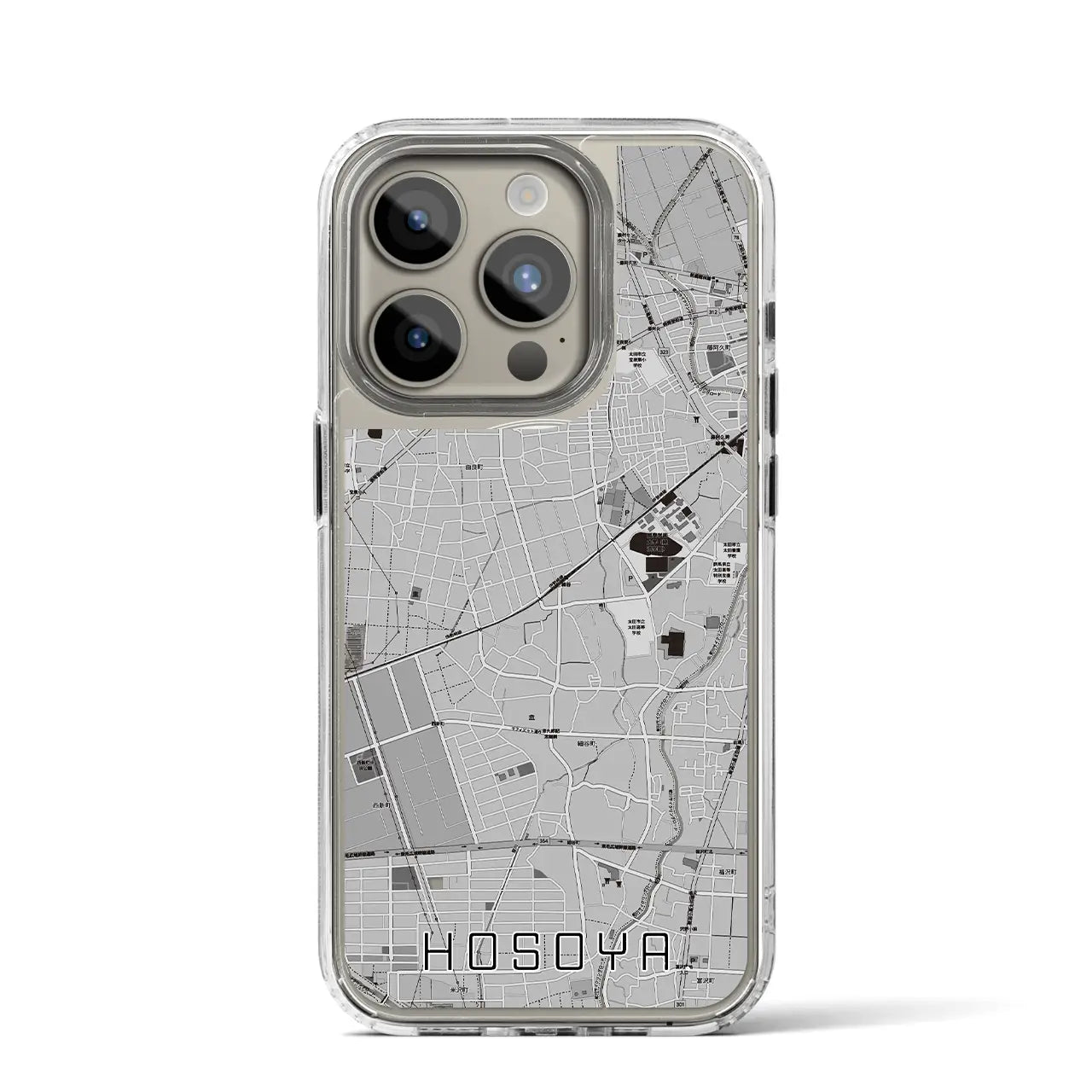 【細谷(群馬県)】地図柄iPhoneケース(MagSafeタイプ)