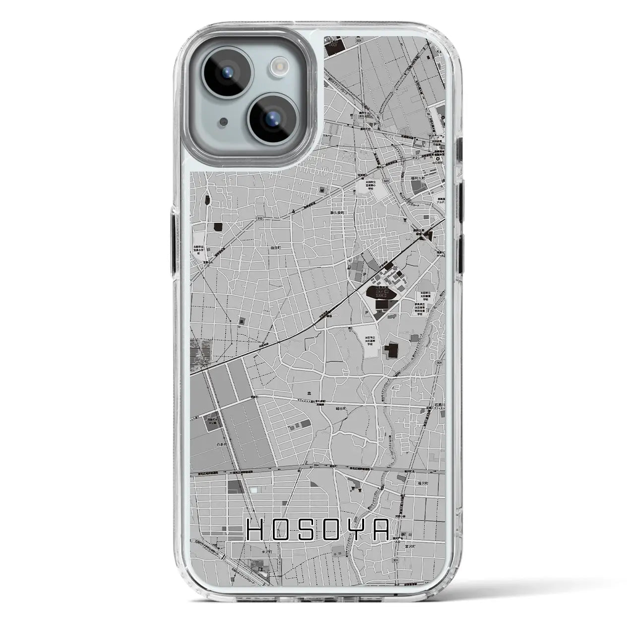 【細谷(群馬県)】地図柄iPhoneケース(MagSafeタイプ)