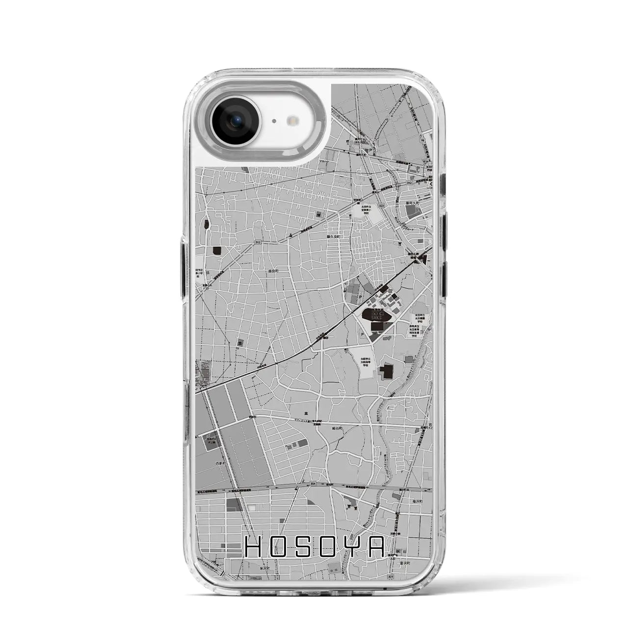 【細谷(群馬県)】地図柄iPhoneケース(MagSafeタイプ)