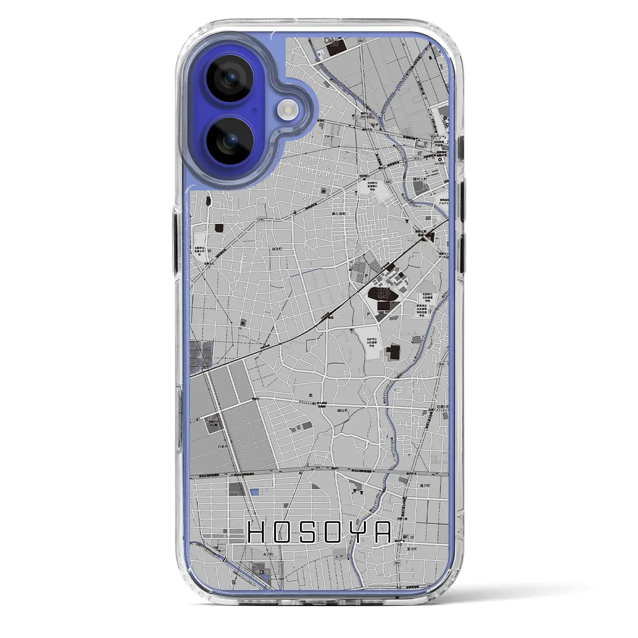 【細谷(群馬県)】地図柄iPhoneケース(MagSafeタイプ)