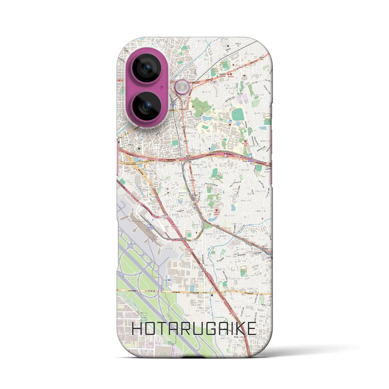 【蛍池(大阪府)】地図柄iPhoneケース(バックカバータイプ)