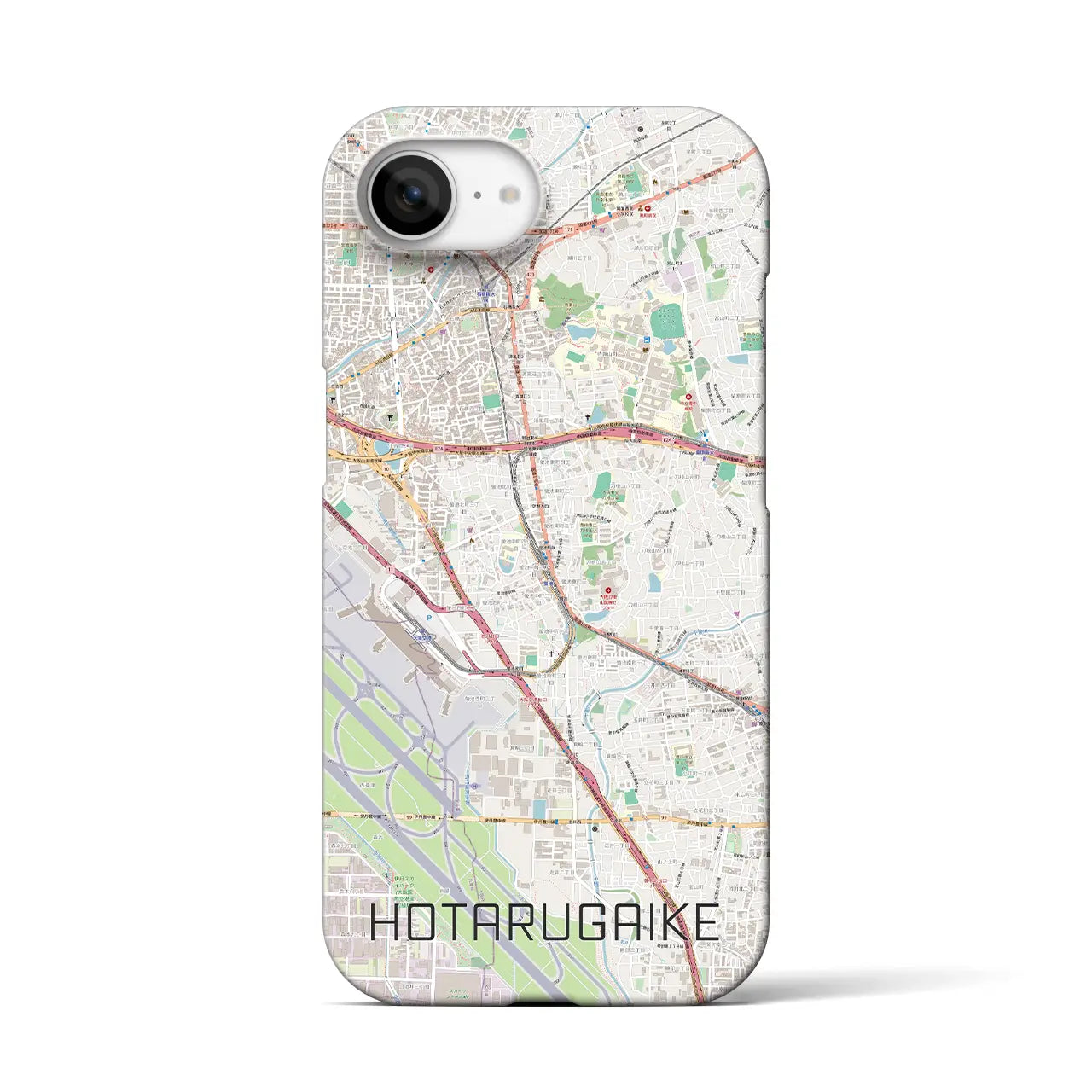 【蛍池(大阪府)】地図柄iPhoneケース(バックカバータイプ)