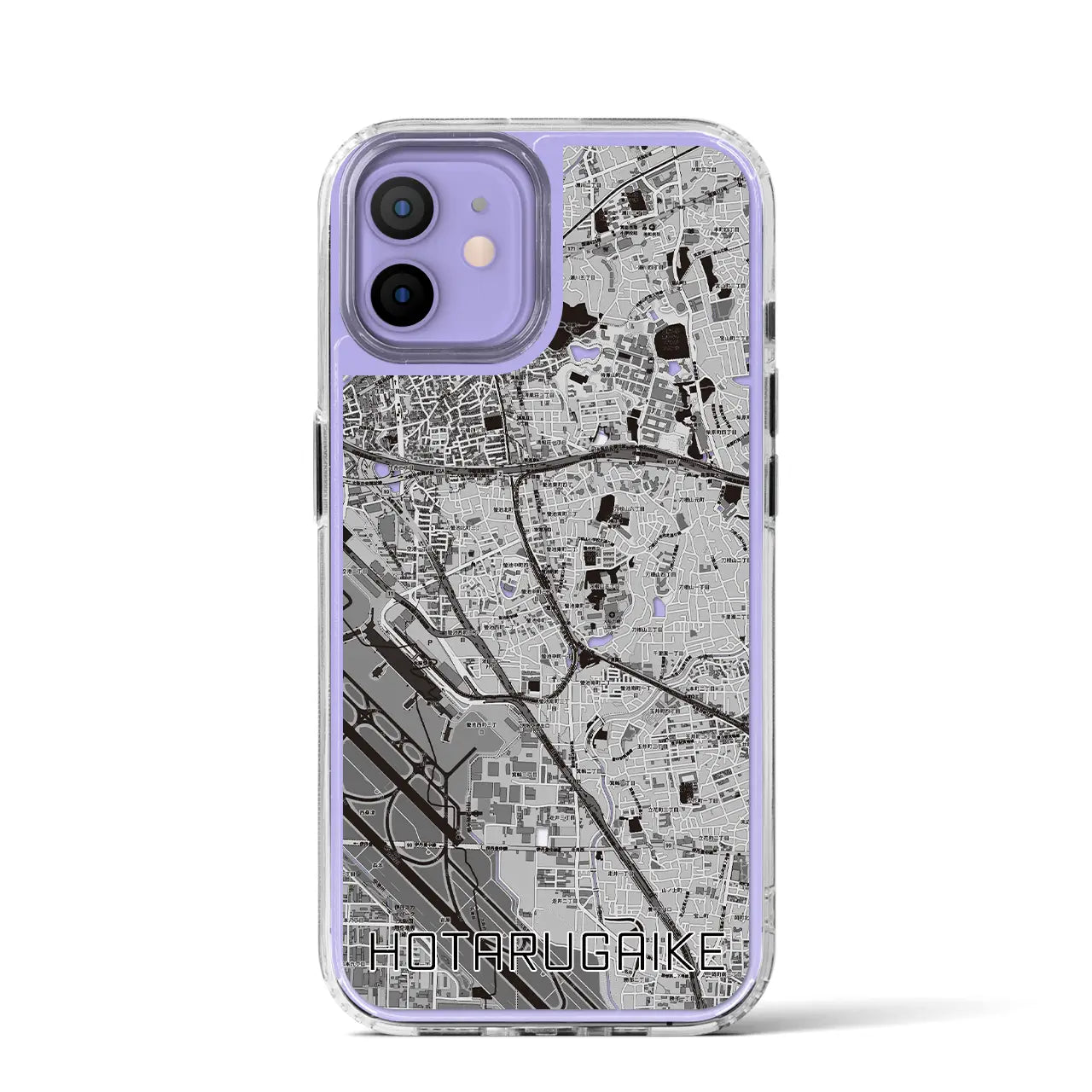 【蛍池(大阪府)】地図柄iPhoneケース(MagSafeタイプ)
