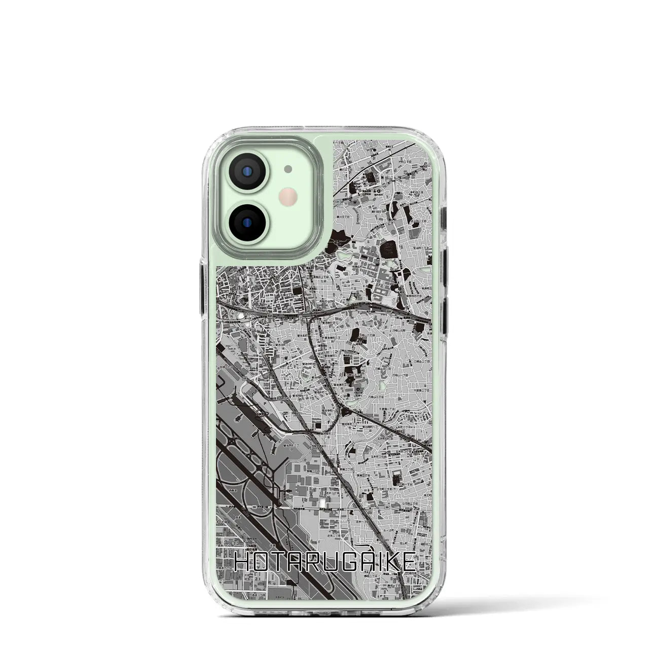 【蛍池(大阪府)】地図柄iPhoneケース(MagSafeタイプ)