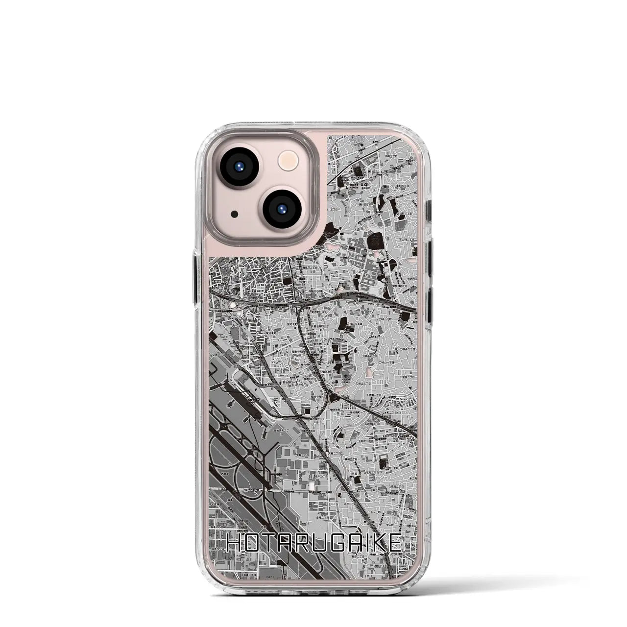 【蛍池(大阪府)】地図柄iPhoneケース(MagSafeタイプ)