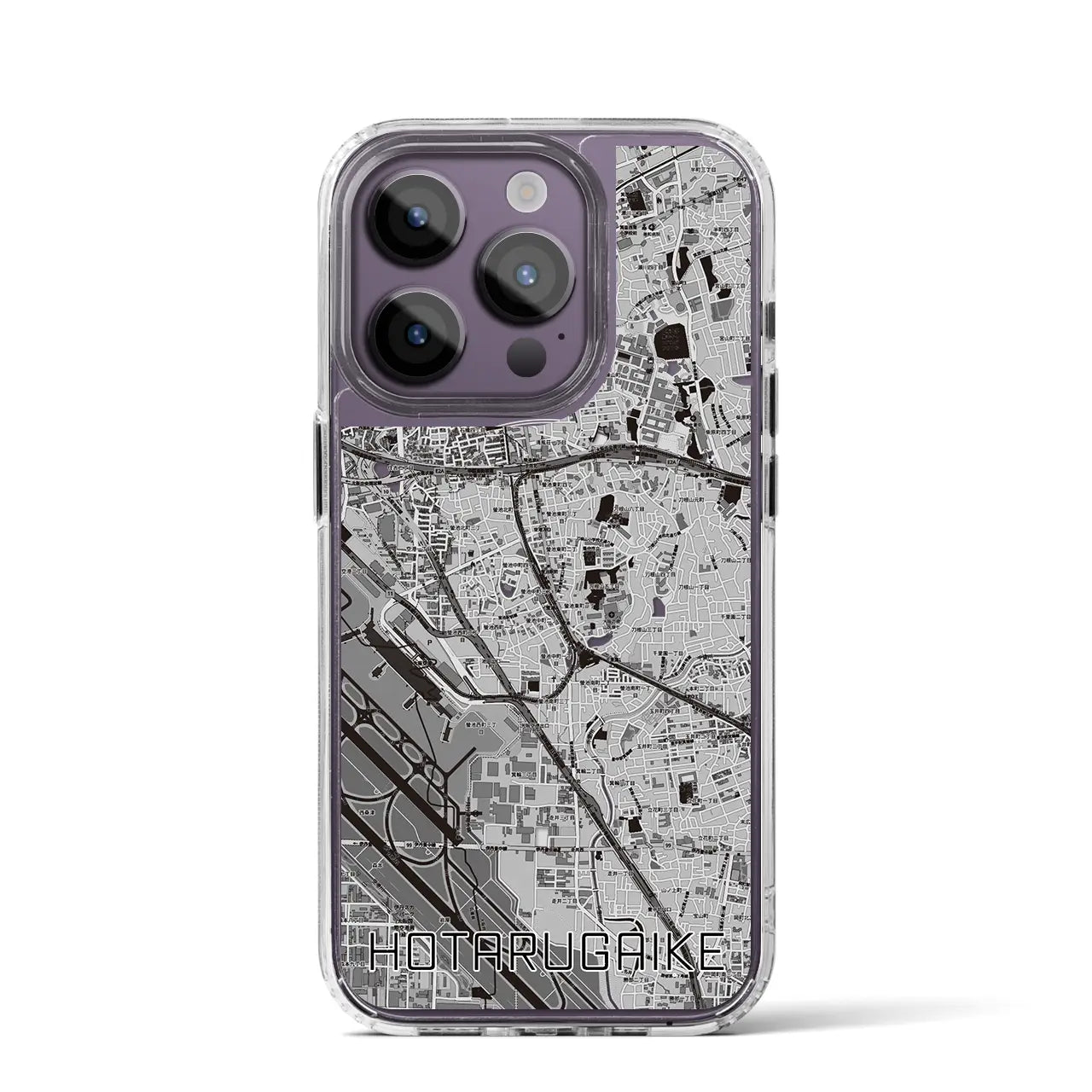 【蛍池(大阪府)】地図柄iPhoneケース(MagSafeタイプ)