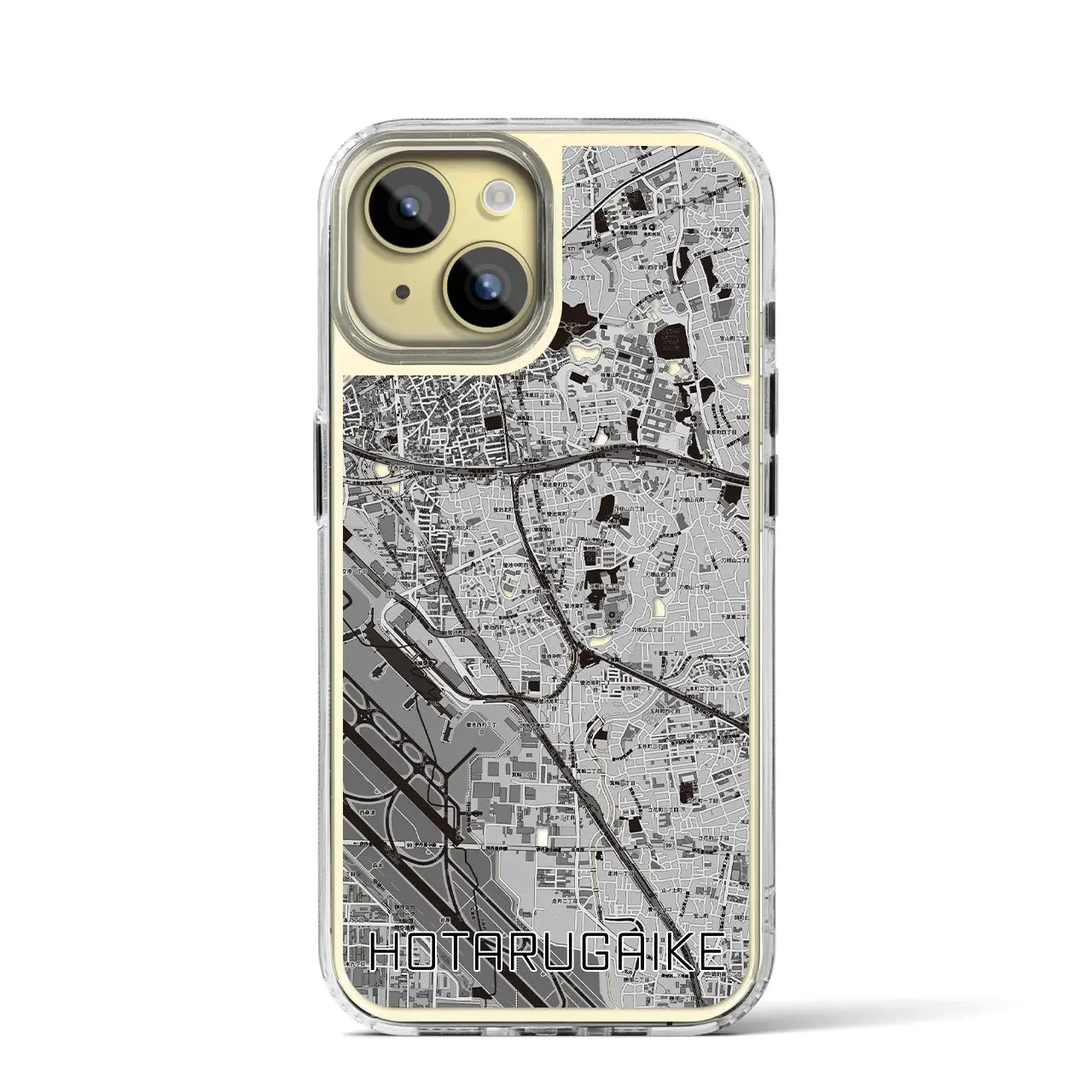 【蛍池(大阪府)】地図柄iPhoneケース(MagSafeタイプ)