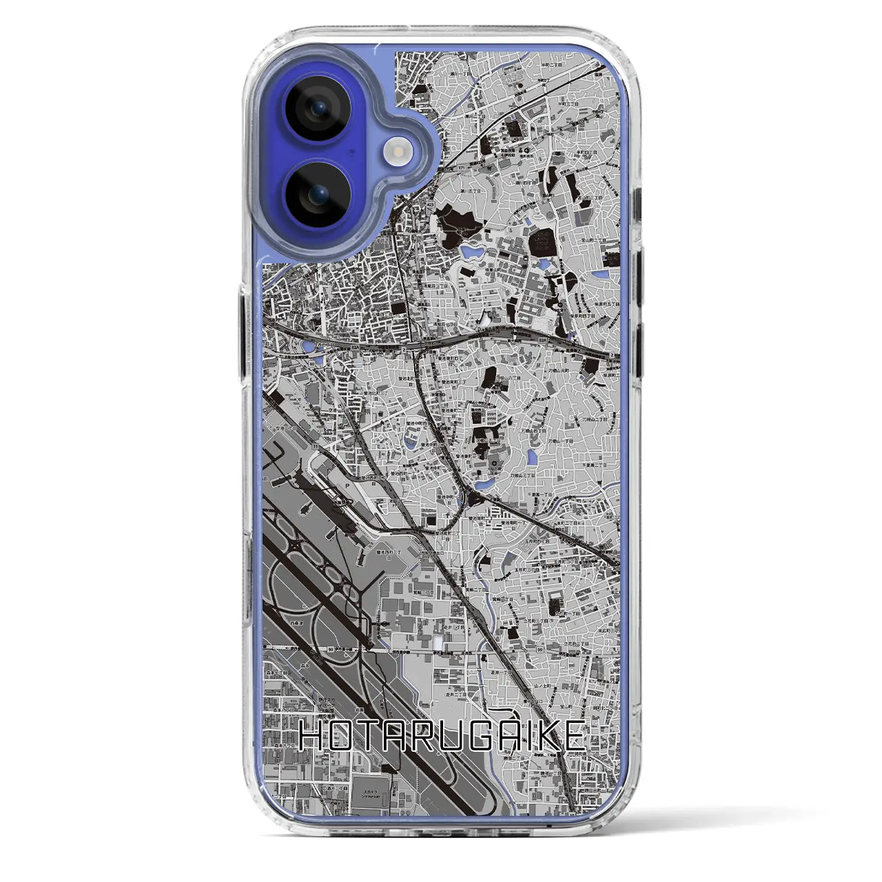 【蛍池(大阪府)】地図柄iPhoneケース(MagSafeタイプ)
