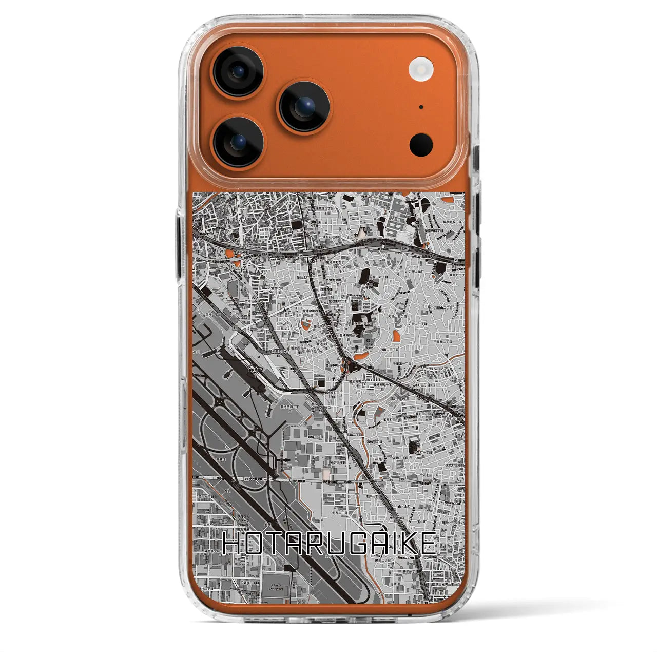 【蛍池(大阪府)】地図柄iPhoneケース(MagSafeタイプ)