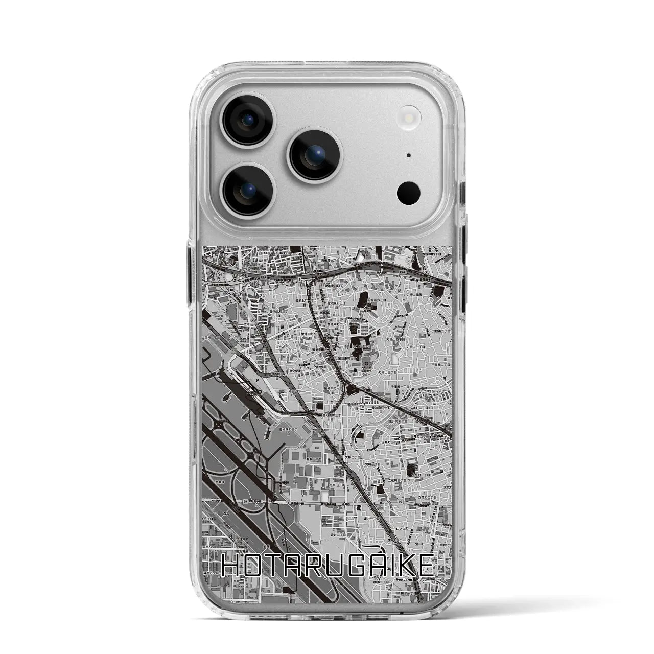 【蛍池(大阪府)】地図柄iPhoneケース(MagSafeタイプ)