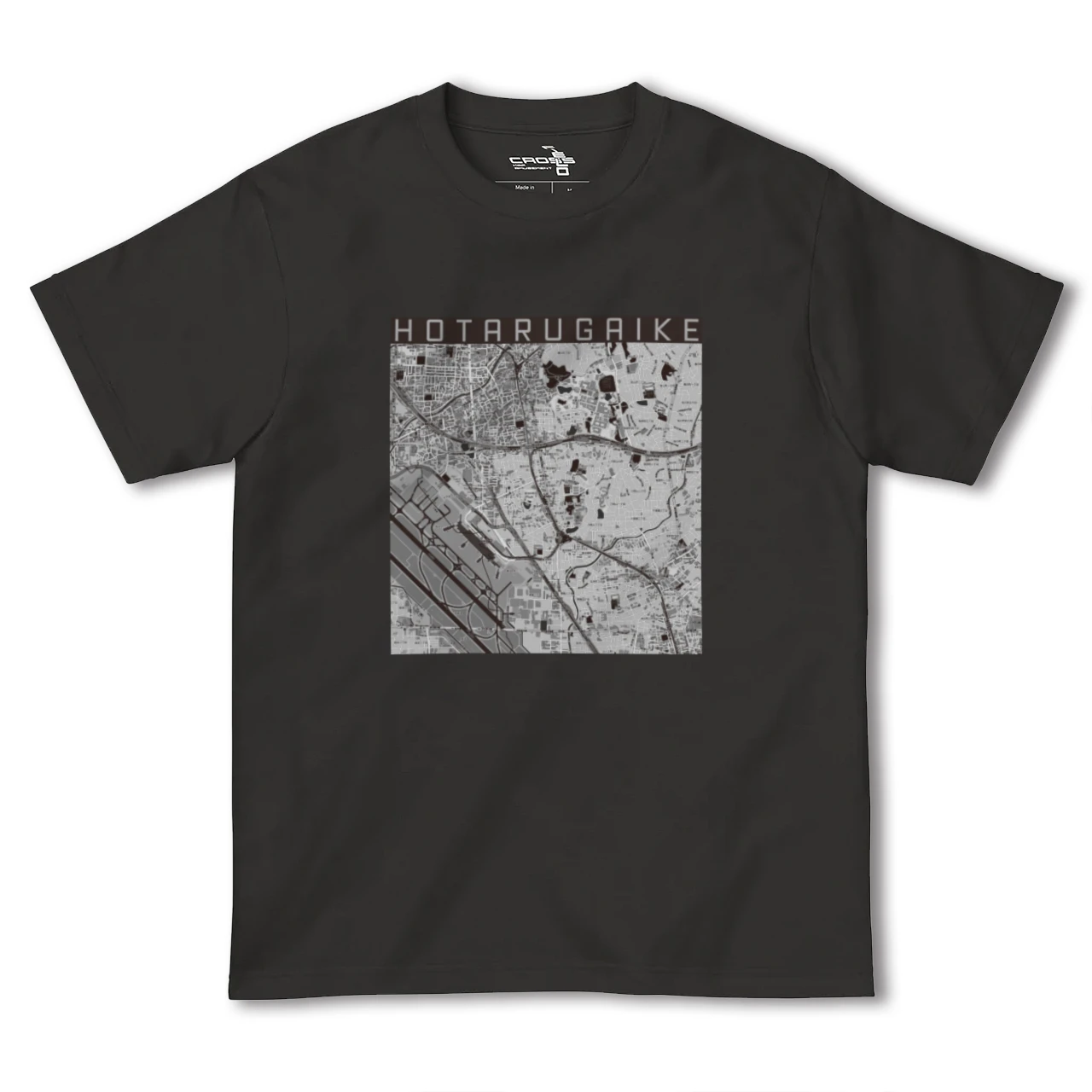 【蛍池(大阪府)】地図柄ヘビーウェイトTシャツ