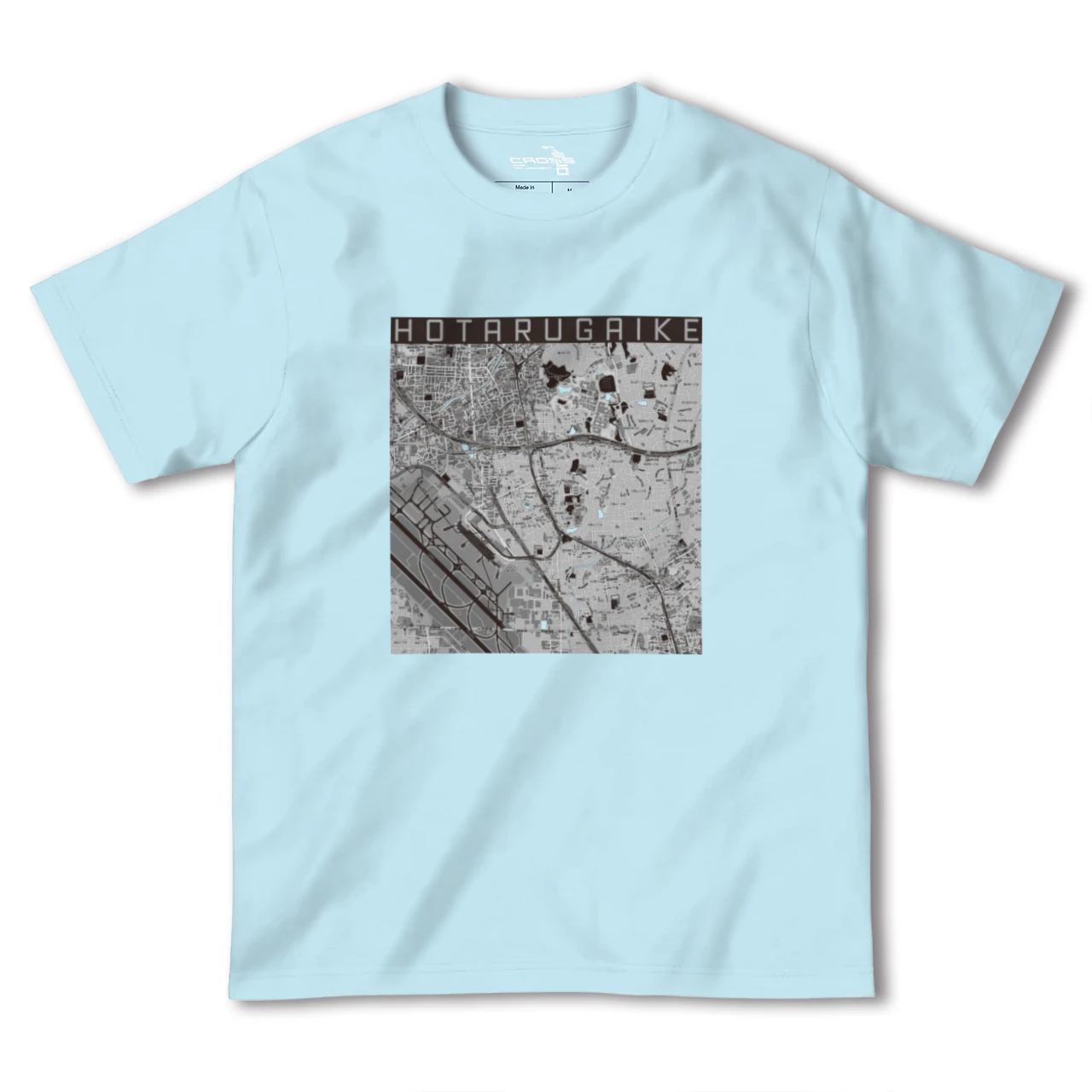 【蛍池(大阪府)】地図柄ヘビーウェイトTシャツ