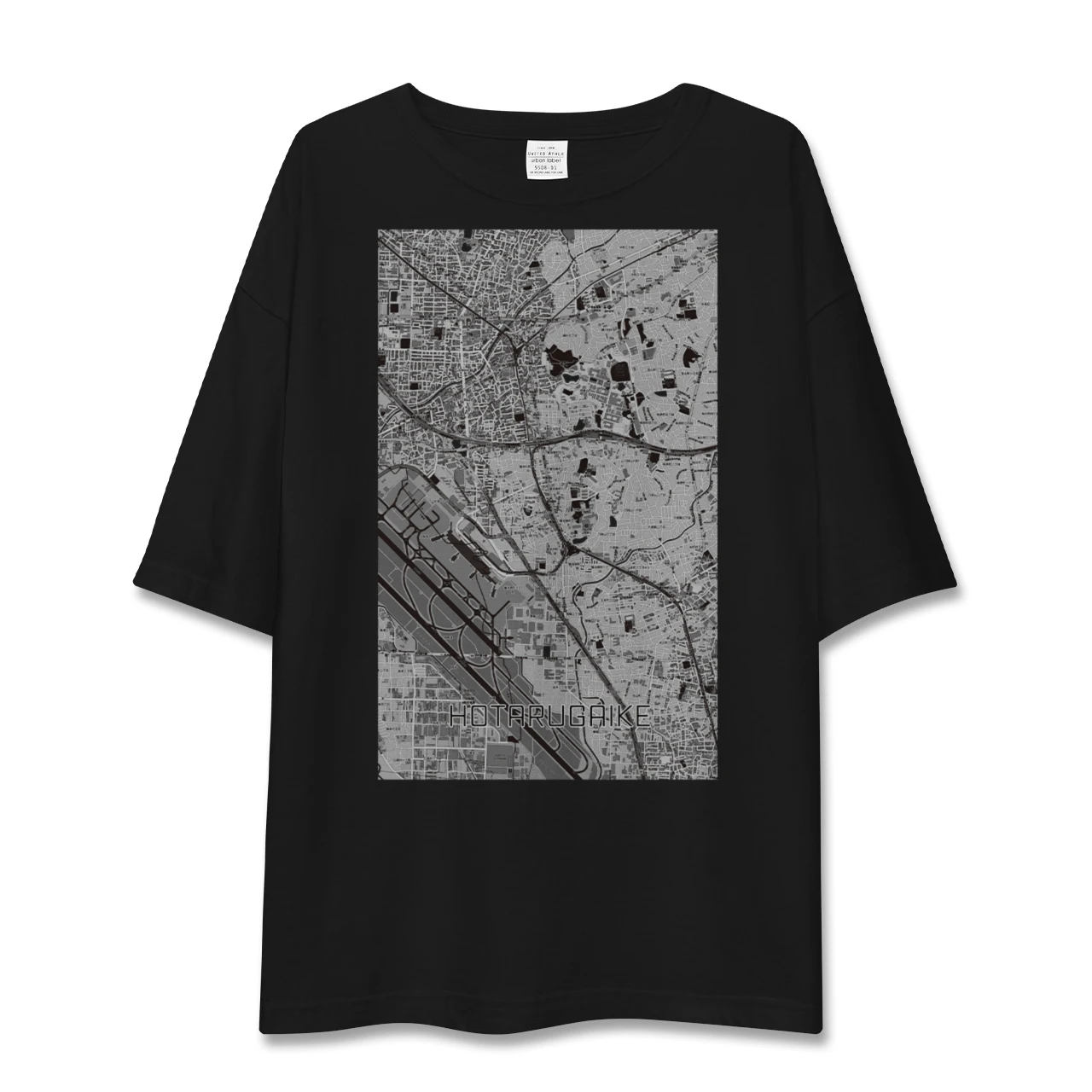 【蛍池(大阪府)】地図柄ビッグシルエットTシャツ