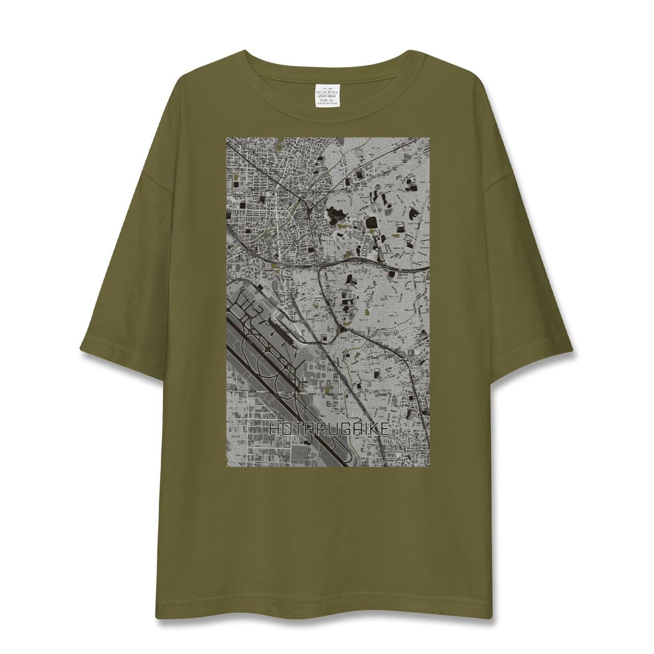 【蛍池(大阪府)】地図柄ビッグシルエットTシャツ