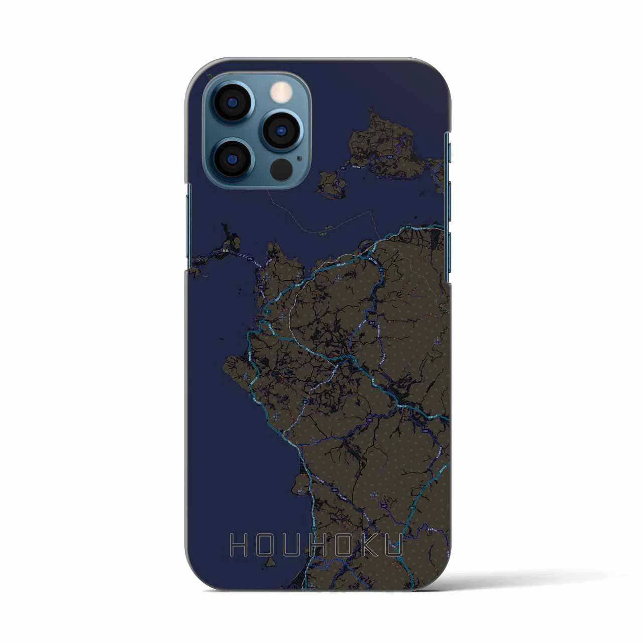 【豊北(山口県)】地図柄iPhoneケース(バックカバータイプ)