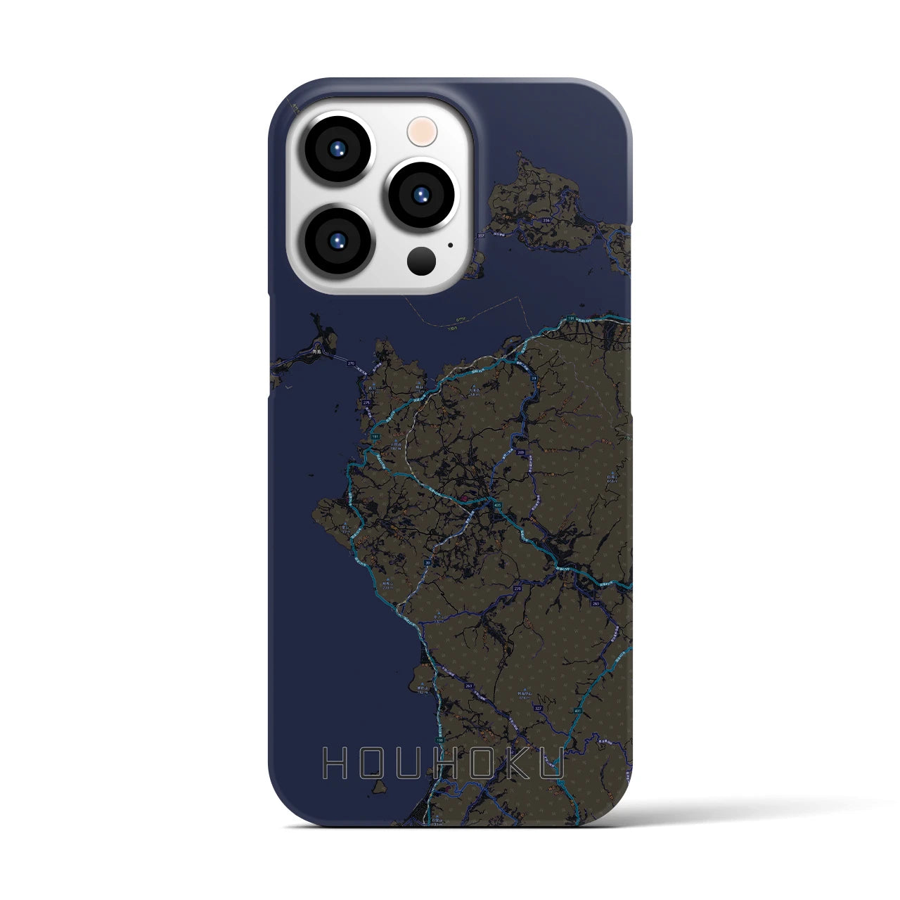 【豊北(山口県)】地図柄iPhoneケース(バックカバータイプ)