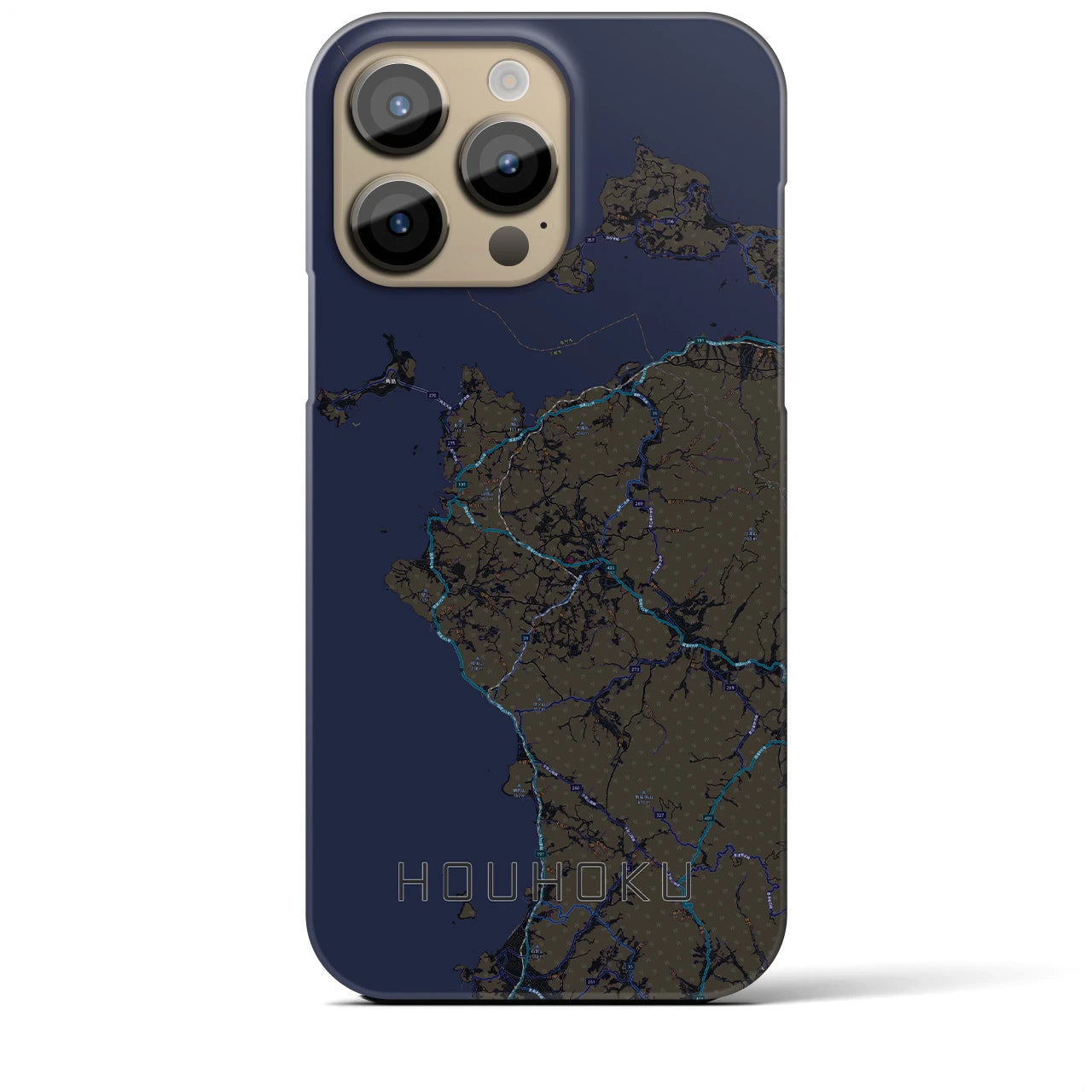 【豊北(山口県)】地図柄iPhoneケース(バックカバータイプ)
