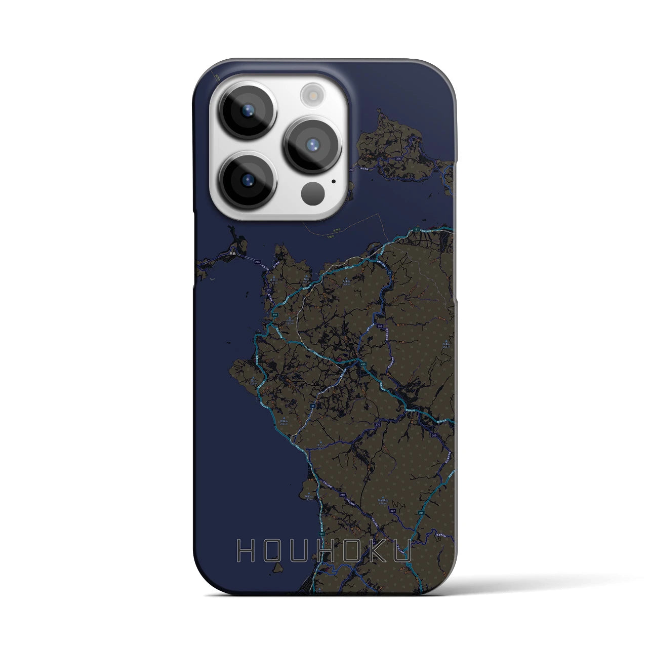 【豊北(山口県)】地図柄iPhoneケース(バックカバータイプ)