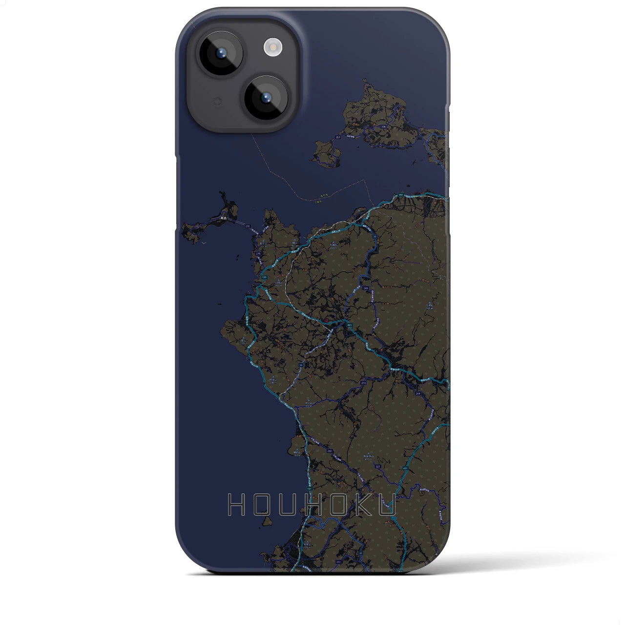 【豊北(山口県)】地図柄iPhoneケース(バックカバータイプ)