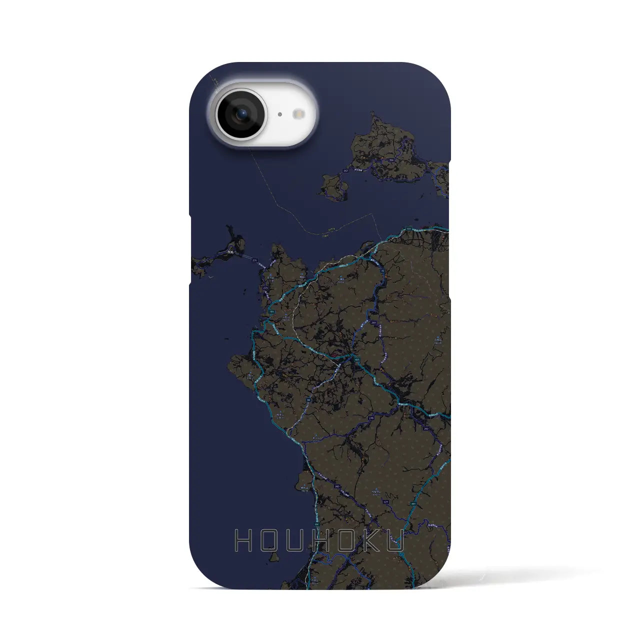 【豊北(山口県)】地図柄iPhoneケース(バックカバータイプ)