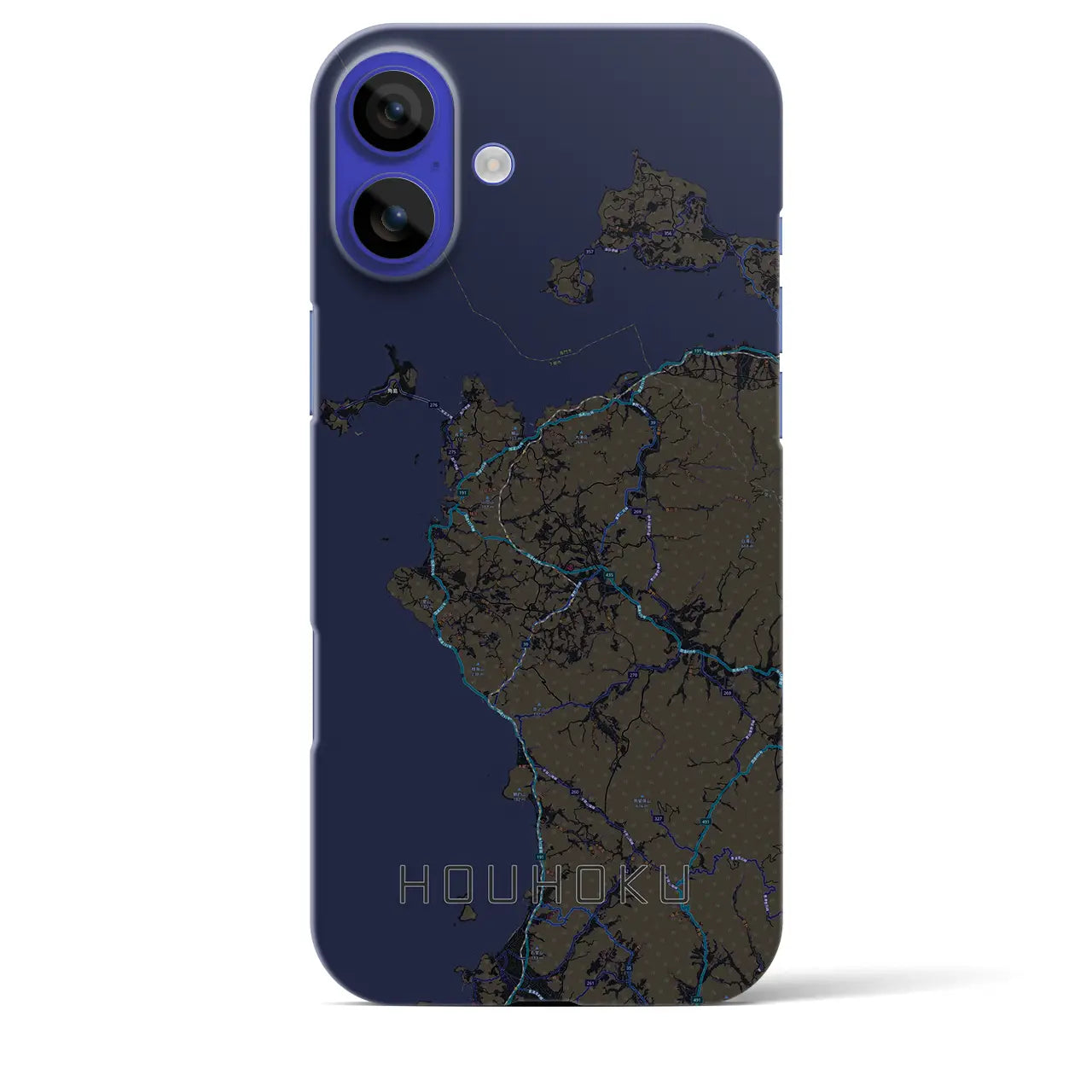 【豊北(山口県)】地図柄iPhoneケース(バックカバータイプ)