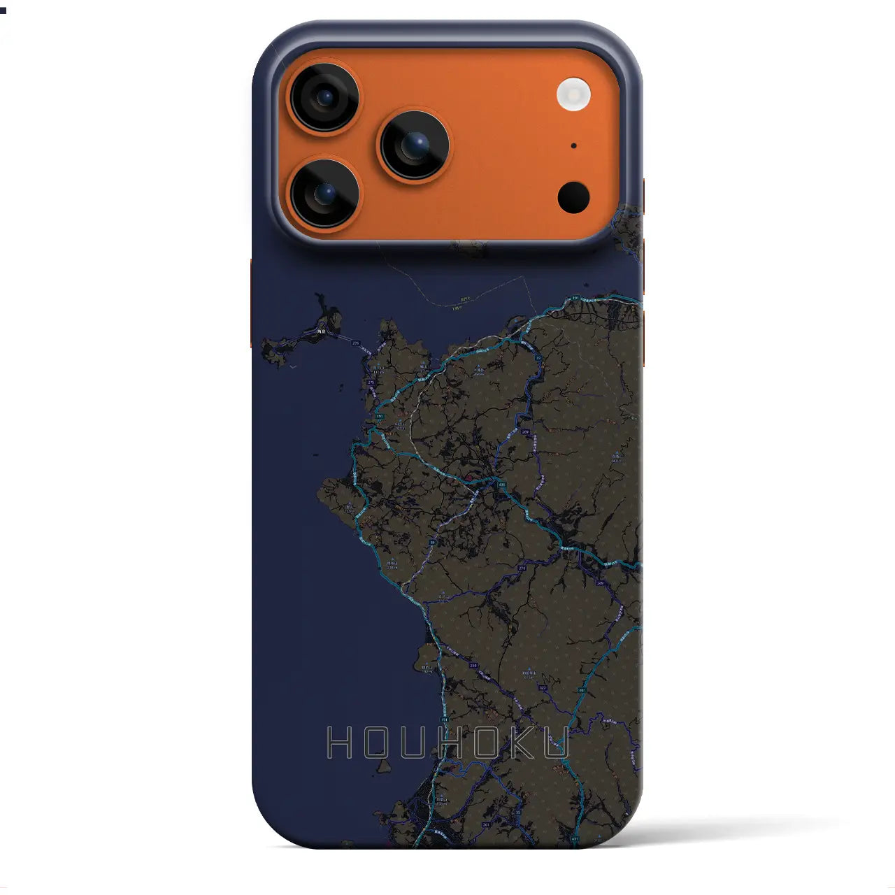 【豊北(山口県)】地図柄iPhoneケース(バックカバータイプ)