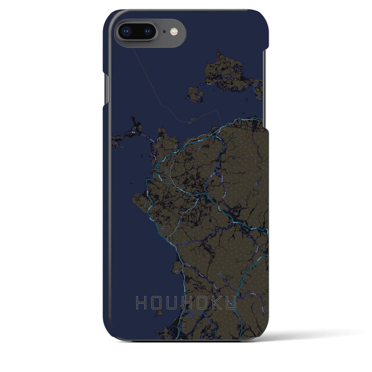 【豊北(山口県)】地図柄iPhoneケース(バックカバータイプ)