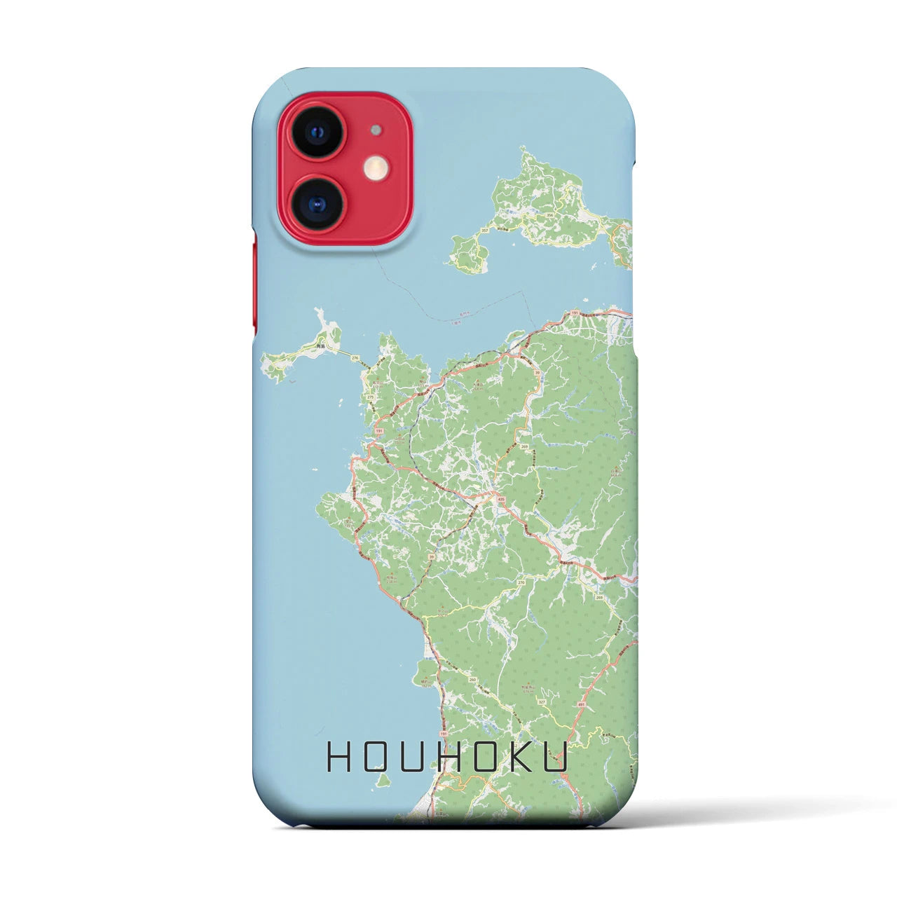 【豊北(山口県)】地図柄iPhoneケース(バックカバータイプ)