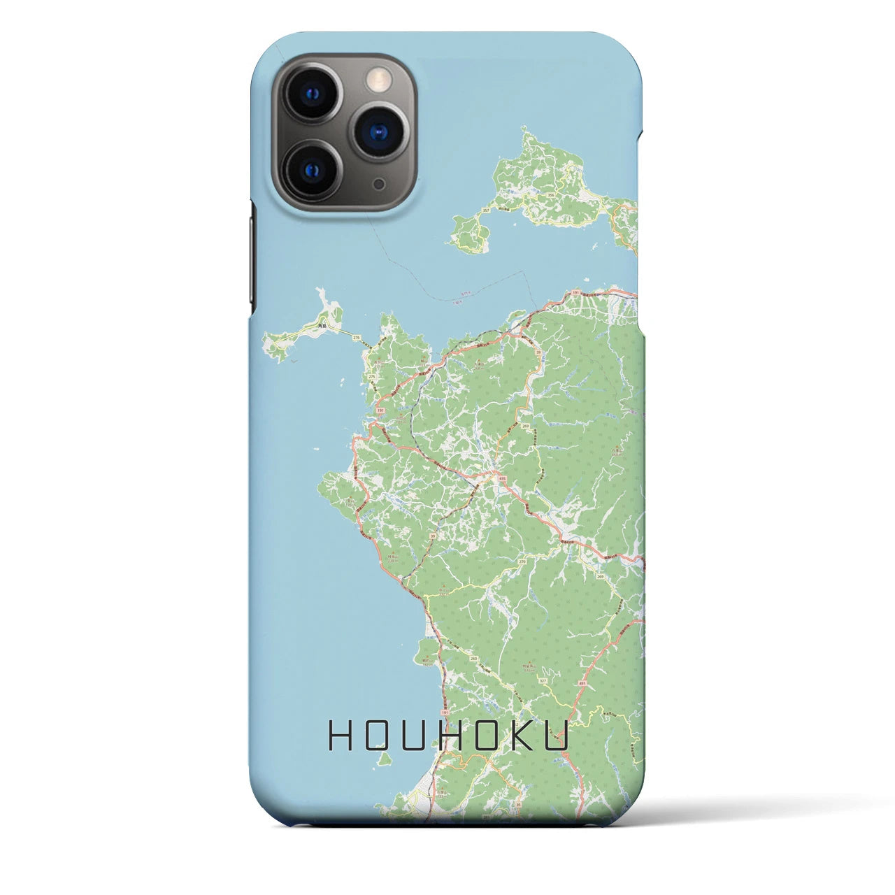 【豊北(山口県)】地図柄iPhoneケース(バックカバータイプ)