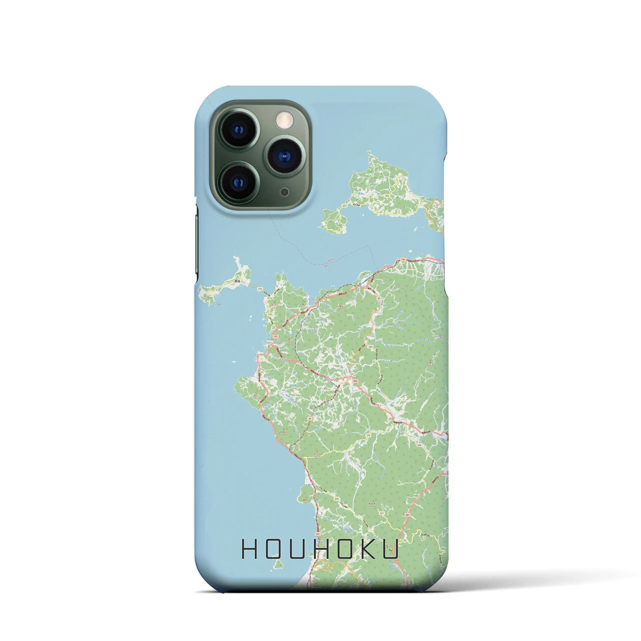 【豊北(山口県)】地図柄iPhoneケース(バックカバータイプ)