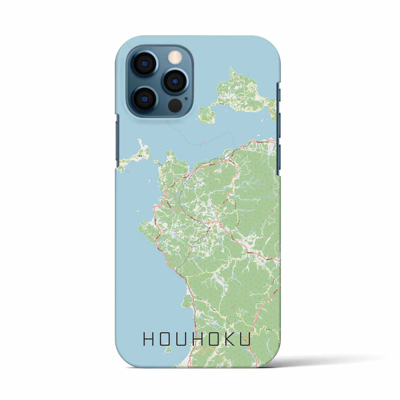 【豊北(山口県)】地図柄iPhoneケース(バックカバータイプ)