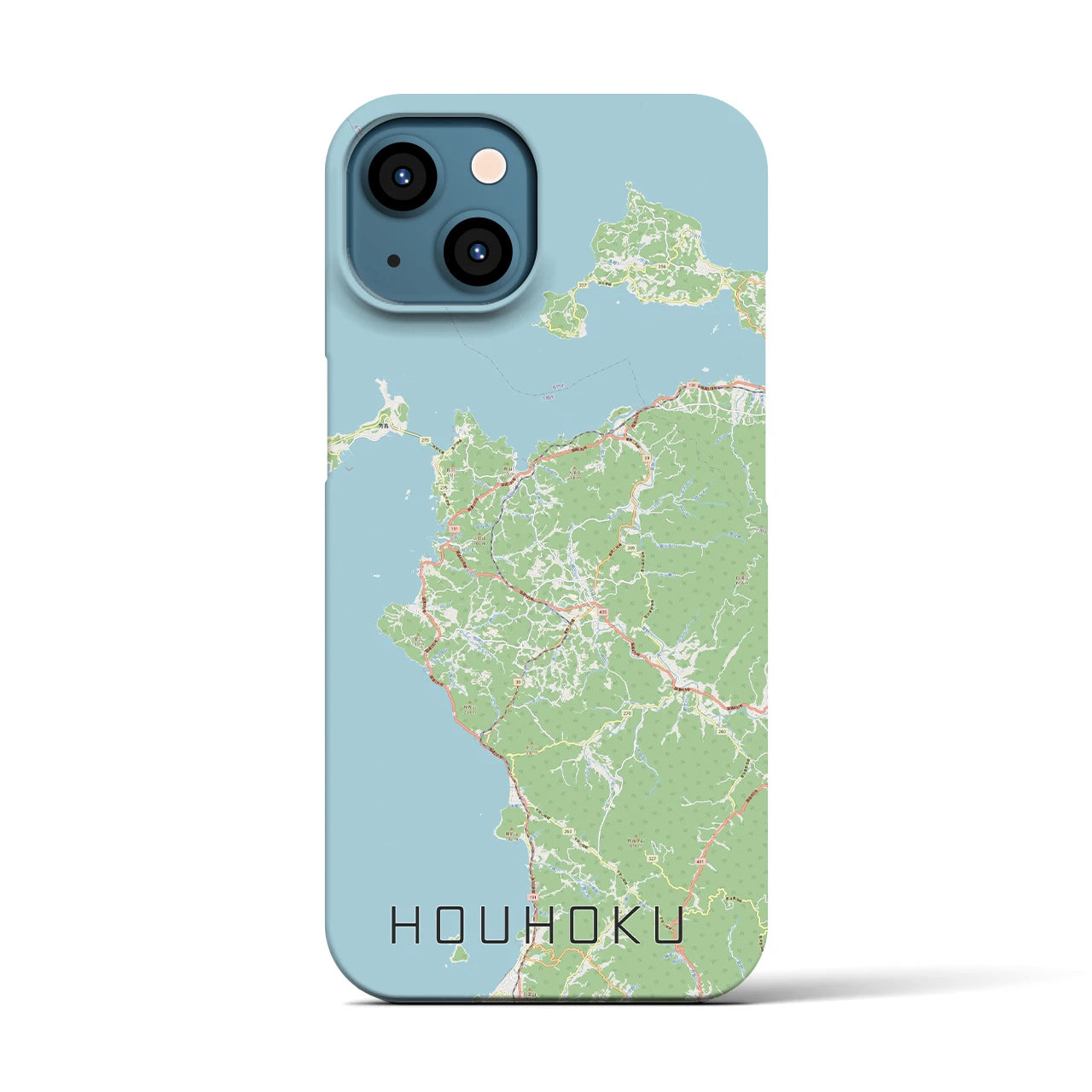 【豊北(山口県)】地図柄iPhoneケース(バックカバータイプ)