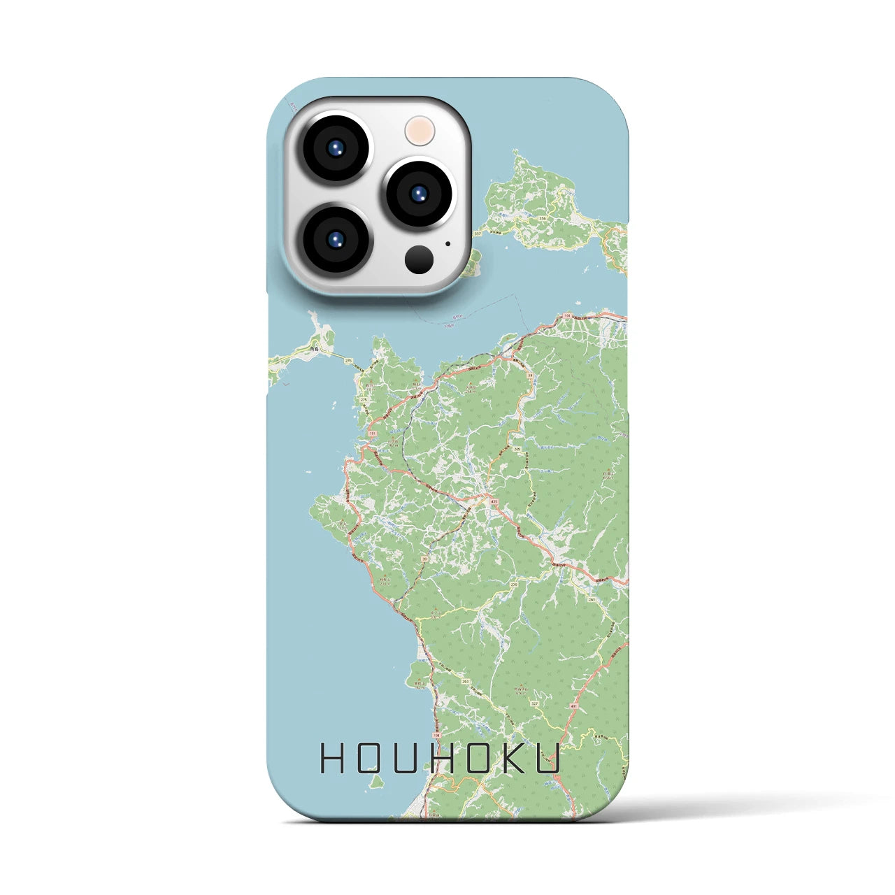 【豊北(山口県)】地図柄iPhoneケース(バックカバータイプ)