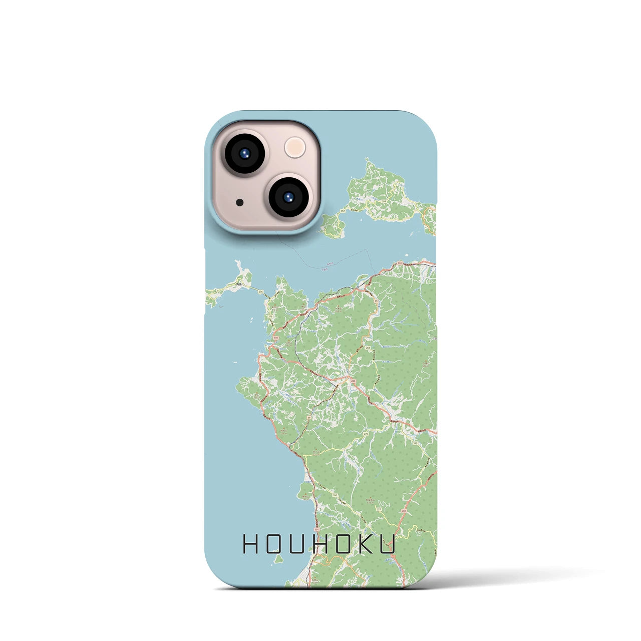 【豊北(山口県)】地図柄iPhoneケース(バックカバータイプ)