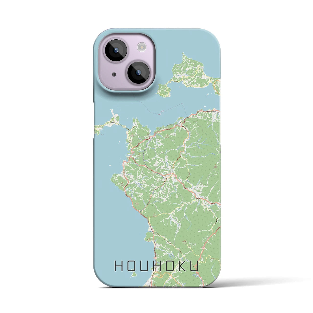 【豊北(山口県)】地図柄iPhoneケース(バックカバータイプ)