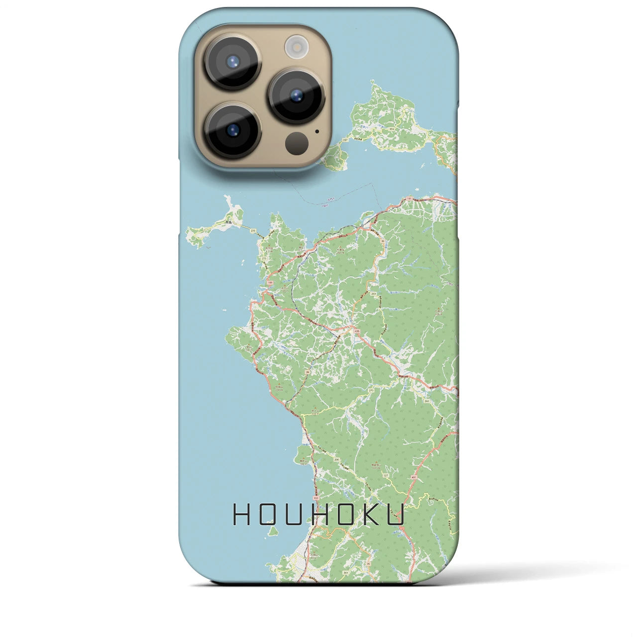【豊北(山口県)】地図柄iPhoneケース(バックカバータイプ)