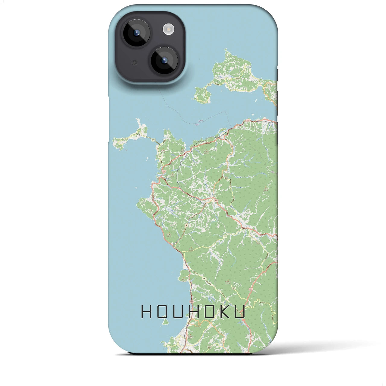 【豊北(山口県)】地図柄iPhoneケース(バックカバータイプ)