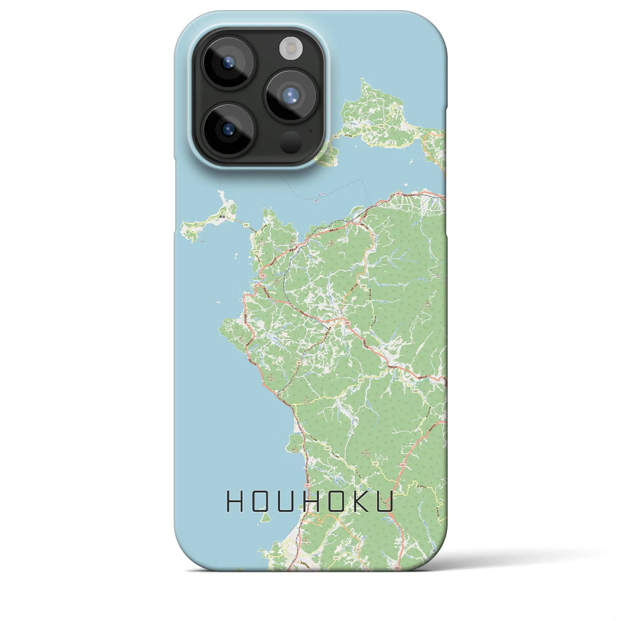 【豊北(山口県)】地図柄iPhoneケース(バックカバータイプ)