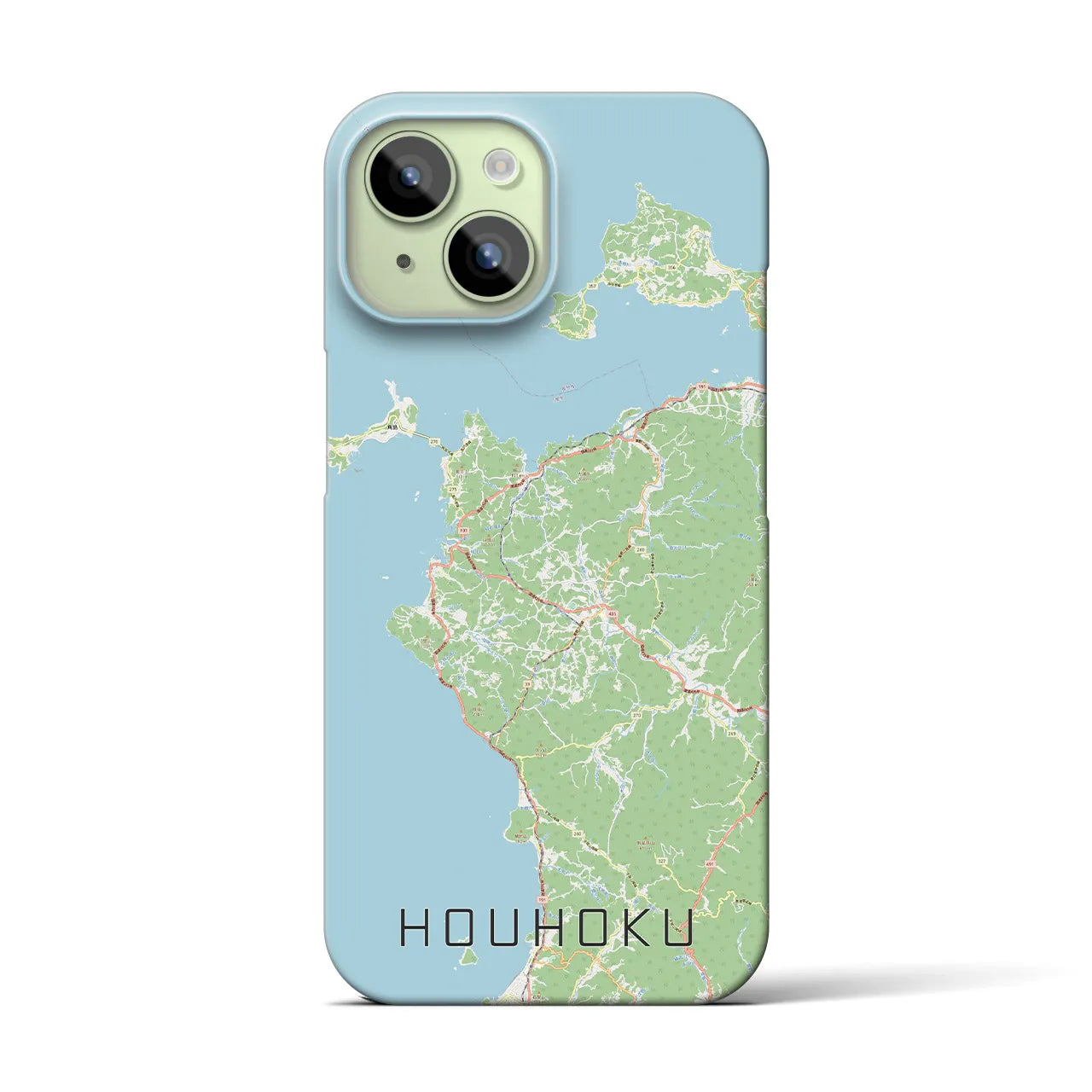 【豊北(山口県)】地図柄iPhoneケース(バックカバータイプ)